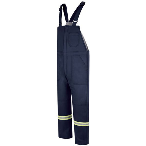 BULWARK Navy DELUXE INSULATED BIB OVERALL WITH REFLECTIVE TRIM - EXCEL FR (BLCT) - True Safety Gear