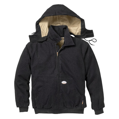 Rasco FR Duck Hooded Jacket with Removable Hood - FR3507BK