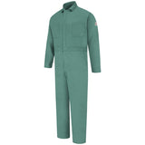 Bulwark Visual Green CLASSIC GRIPPER-FRONT COVERALL - EXCEL FR (CEW2) - True Safety Gear