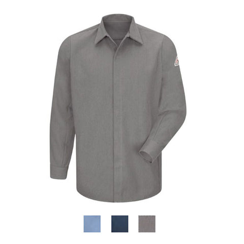 Bulwark CONCEALED-GRIPPER POCKETLESS SHIRT - COOLTOUCH (SMS2) - True Safety Gear